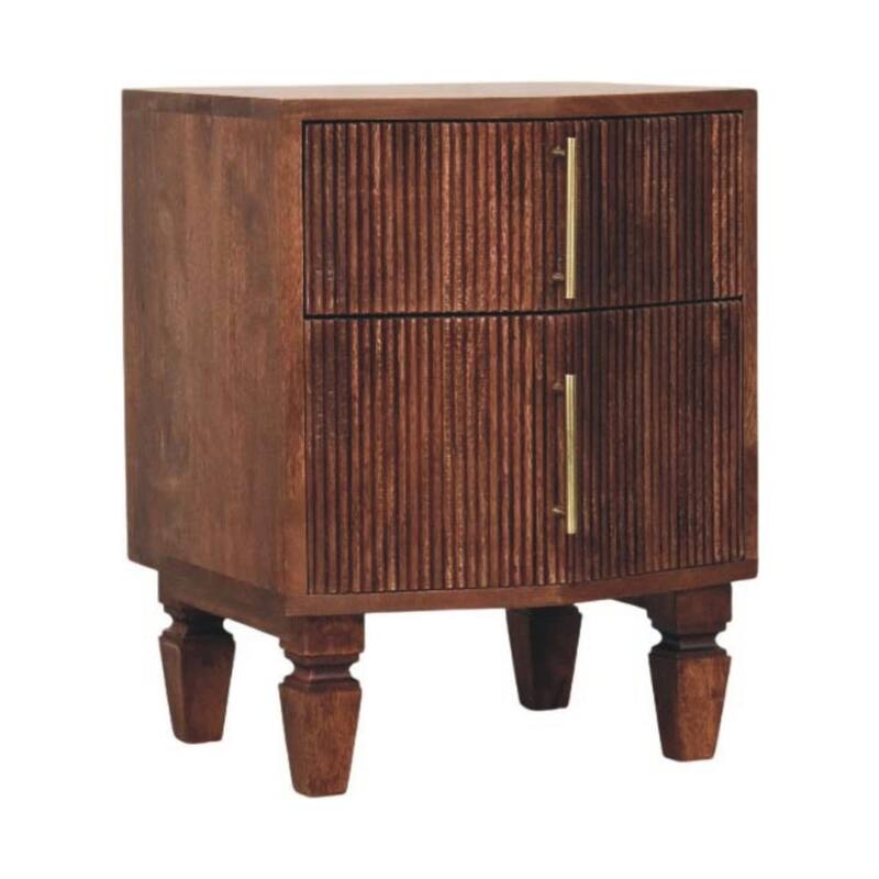 Solid Wood Harper Nightstand,Brown