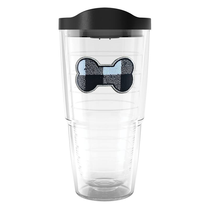 Tervis Plaid Bone Made in USA Double Walled Insulated Travel Tumbler, Classic - 24oz