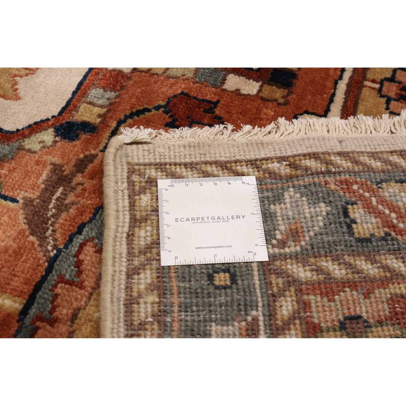 ECARPETGALLERY Hand-knotted Jules Sultane Ivory Wool Rug - 9'4 x 13'6