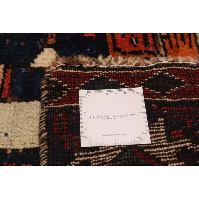 ECARPETGALLERY Hand-knotted Melis Vintage Cream, Red Wool Rug - 4'2 x 12'6