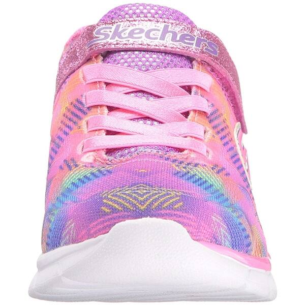 Shop Skechers Kids Girls Spirit Sprintz Rainbow Raz Sneaker Neon Pink Multi 4 5 M Us Big Kid Overstock 25591527