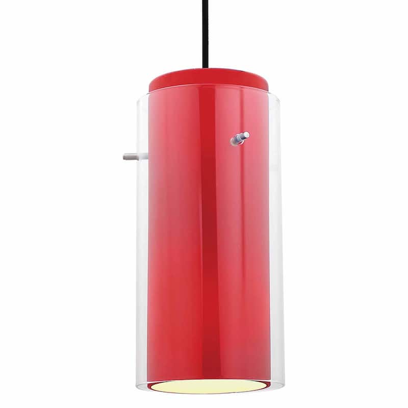 Access Lighting Sydney 1 Light Mini Pendant - Oil Rubbed Bronze / Clear Red