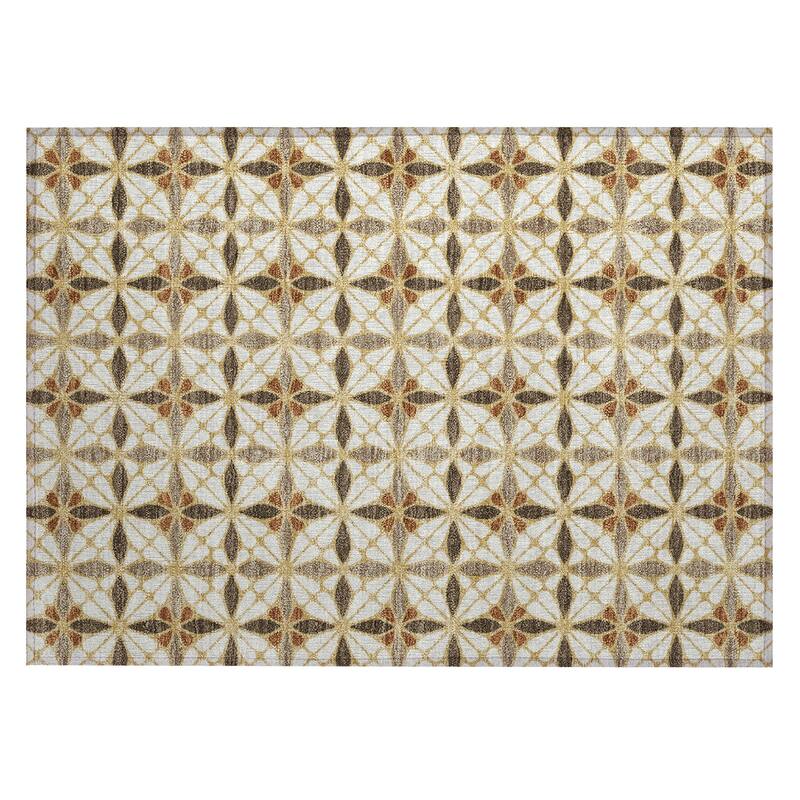Machine Washable Indoor/ Outdoor Mosaic Pablo Chantille Rug