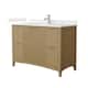 Option Natural Oak / Carrara Cultured Marble Top /