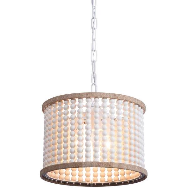 Wood Beaded Chandelier Rust Kitchen Island Pendant Light Bed Bath