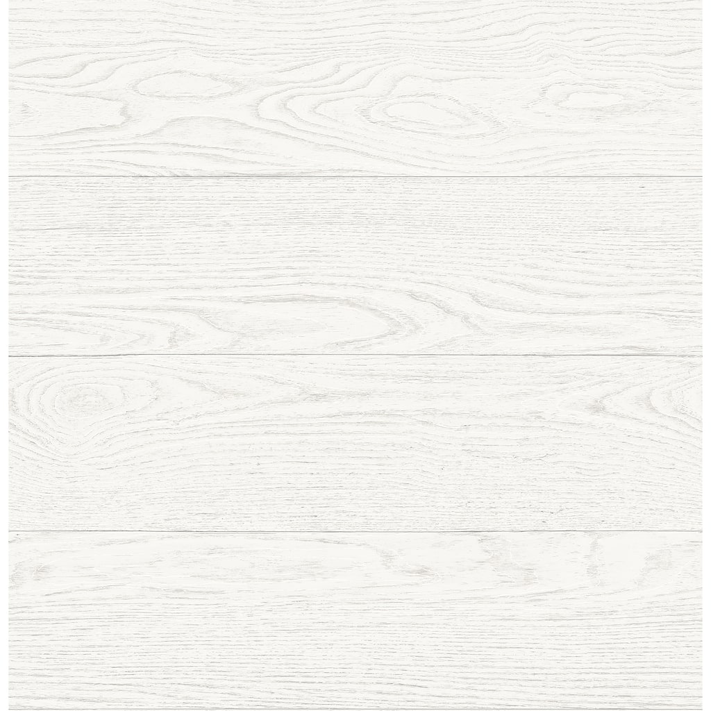 A-Street Prints Ravyn White Salvaged Wood Plank Wallpaper