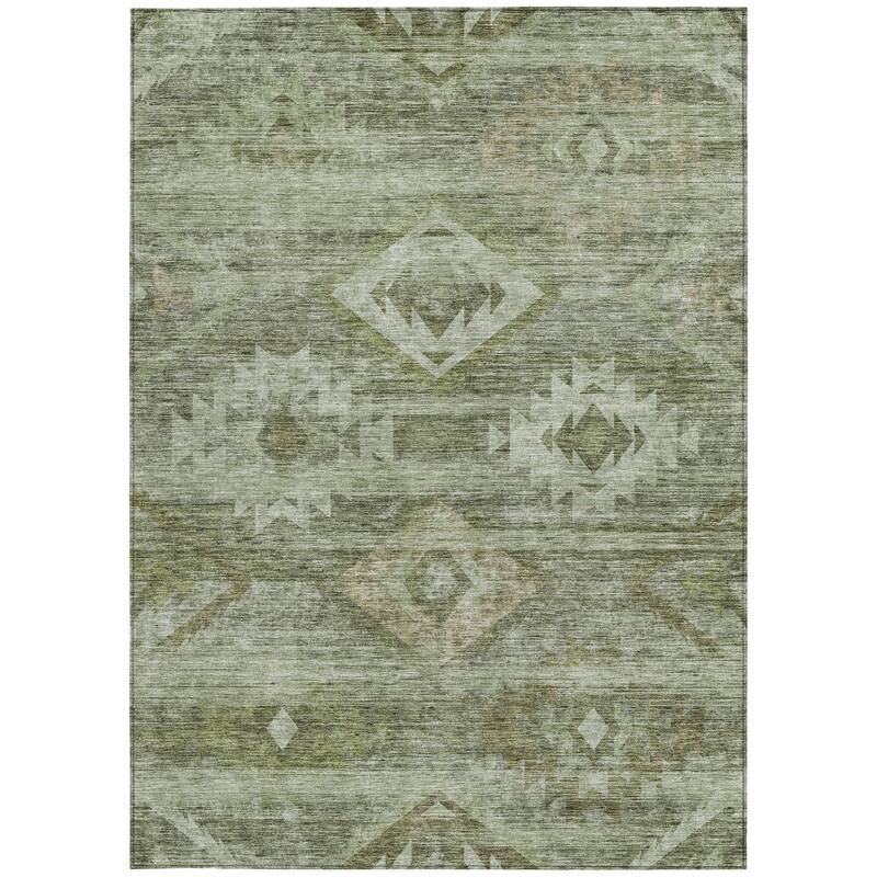HomeRoots Southwestern Transitional Rectangle Outdoor Rug