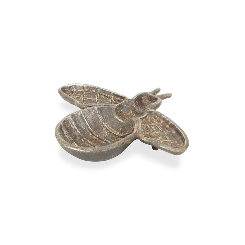 Black Cast Iron Bumble Bee Decor Piece