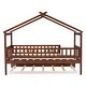 preview thumbnail 31 of 30, Twin Size House Bed for Kids, Wooden House Bed Twin with Trundle