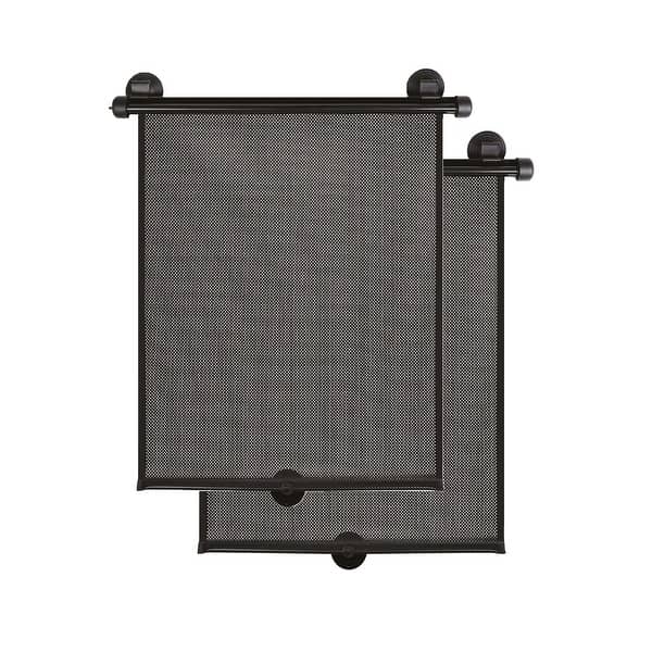 slide 2 of 4, Ezimoov Suction Cup Car Side Window Retractable Sunshade 2 pack