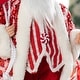 preview thumbnail 93 of 92, Glitzhome 18"H Faux Fur Christmas Santa Figurines with Porcelain Face