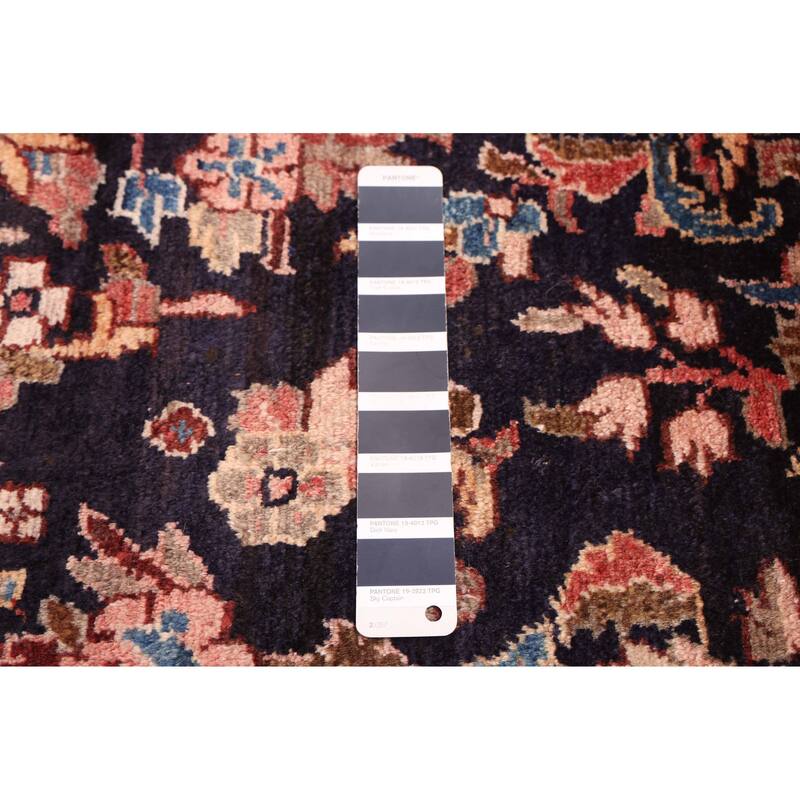 ECARPETGALLERY Hand-knotted Andelz Dark Navy Wool Rug - 3'0 x 8'7