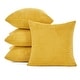 preview thumbnail 2 of 90, Deconovo Throw Pillow Covers, Corduroy Striped Decorative Covers, Set of 4