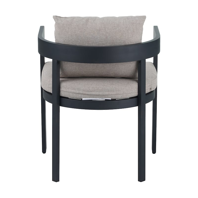 GDFStudio - Elko Aluminum Dining Chair with Cushion Set of 2