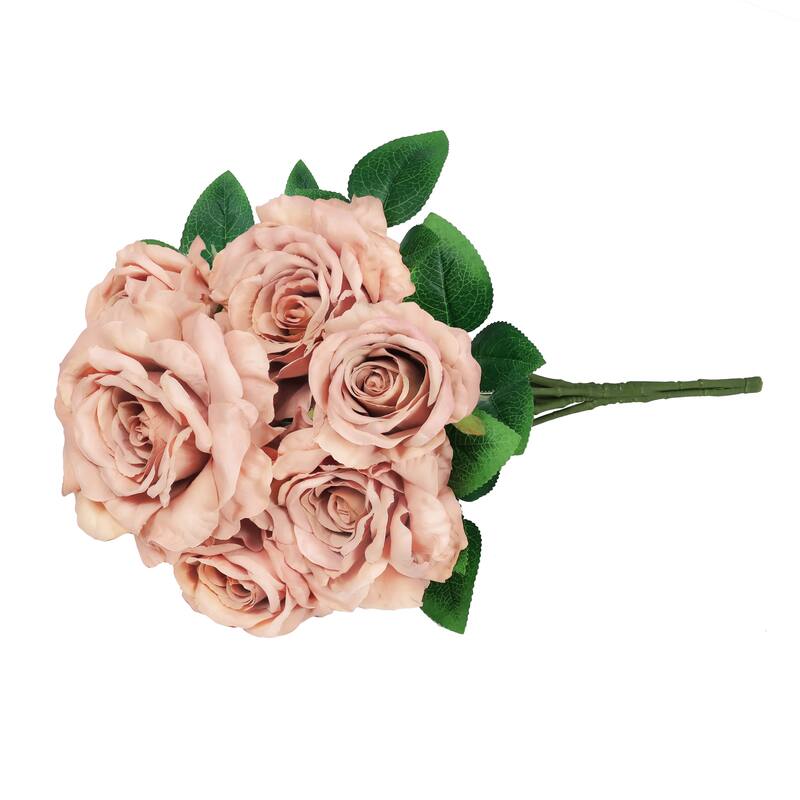 Set of 2 Light Cafe Artificial Grand Rose Flower Stem Bush Bouquet 22in - 22" L x 12" W x 12" DP