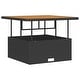 preview thumbnail 6 of 39, vidaXL 3/4 Piece Garden Dining Set with Cushions Black Poly Rattan Acacia