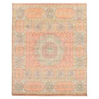 ECARPETGALLERY Hand-knotted Jules Serapi Coral Wool Rug - 8'0 x 10'0