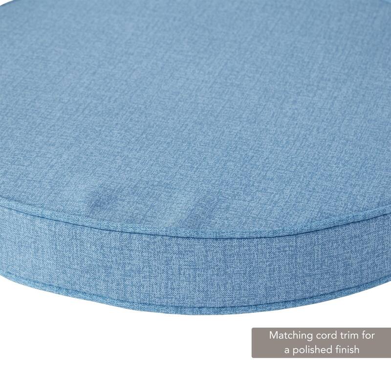 Greendale Home Fashions 18" Round Outdoor Chair Pad (Set of 2)