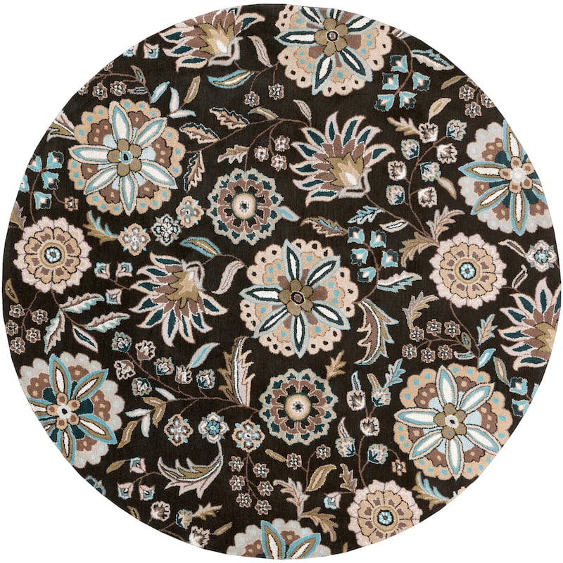 Lily Hand-tufted Transitional Floral Pattern Wool Area Rug
