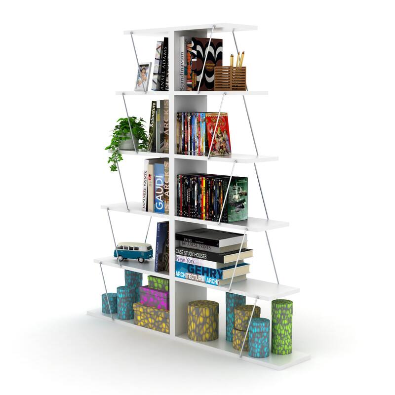 Bangles 57'' H x 25'' W Ladder Bookcase