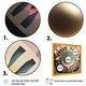 preview thumbnail 3 of 6, Designart "Golden Sphere Geometrics" Modern Abstract Framed Art Print