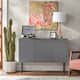 Lifestorey Valen Channel Front Sideboard - Charcoal Grey