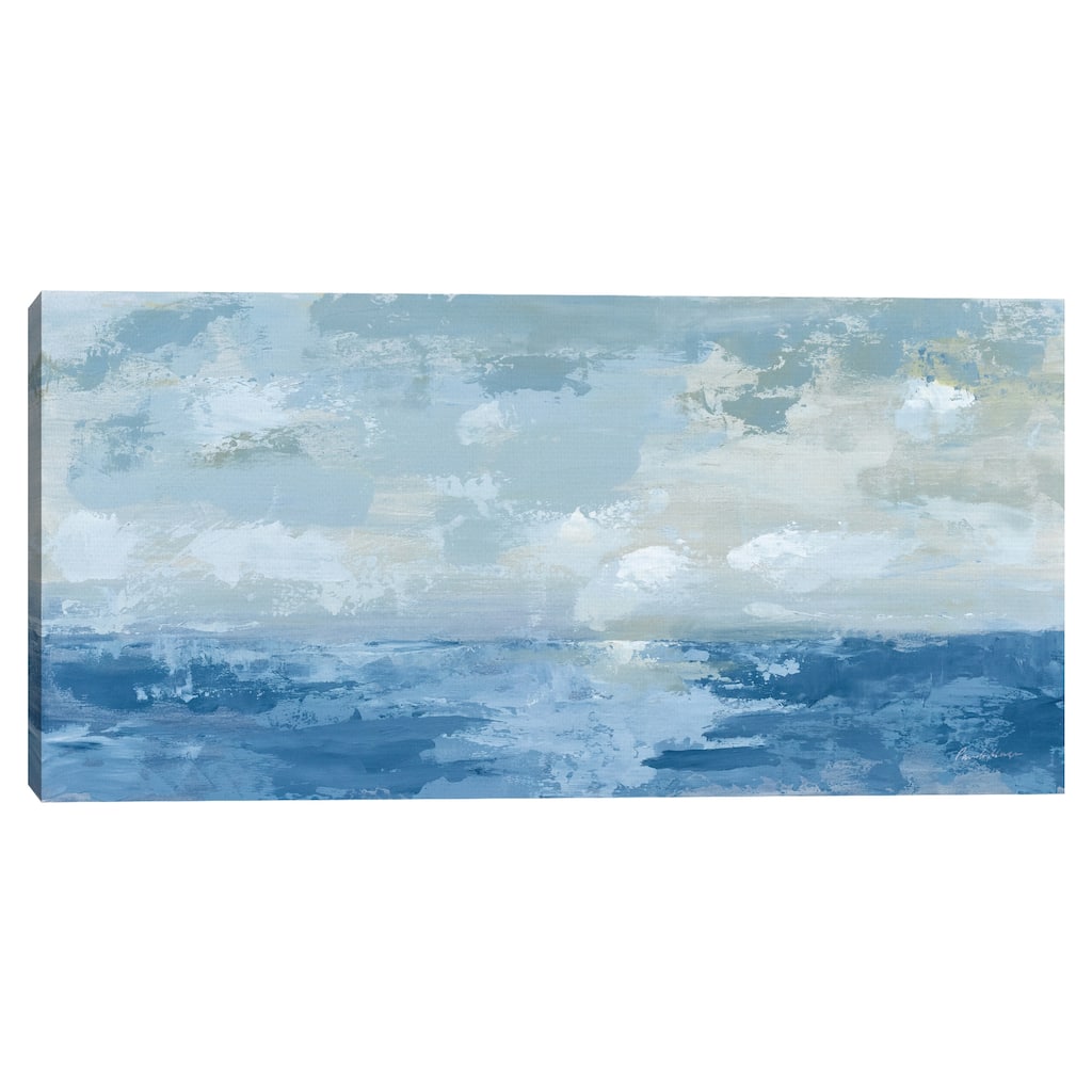 Silver Blue Sea by Pamela Munger Canvas Art Print