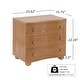 preview thumbnail 13 of 23, Christopher Knight Home - Modern Minimalist 23.62" Nightstand with Roller Glide Drawers & Solid Wood Legs, Versatile Home Use