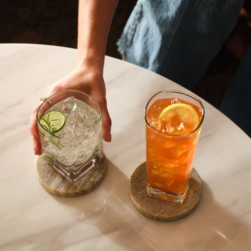Libbey City 16-Piece Tumbler and Rocks Glassware Set - Set of 16