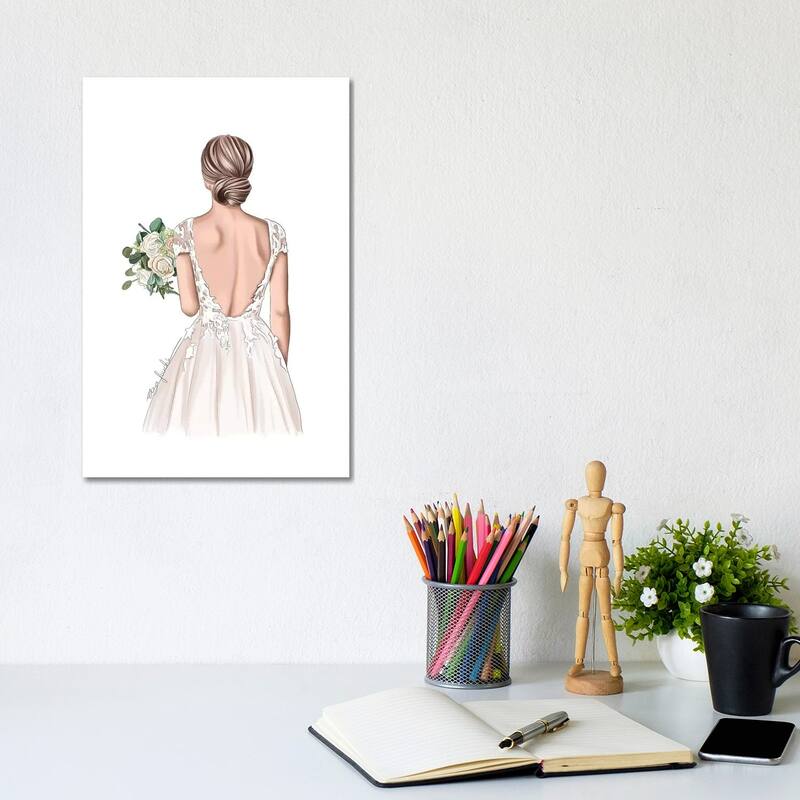 iCanvas "Bride" by Elza Fouche Canvas Print - 12x8x0.75