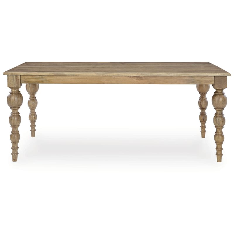 Signature Design by Ashley Rybergston Light Brown Dining Table - 72" W x 41" D x 30.25" H