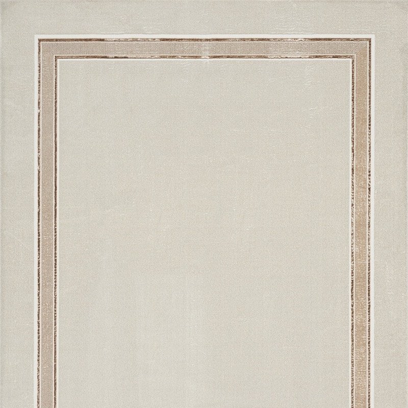 Jufuc Power Loomed Geometric Non Skid Stain Resistant Area Rug By HomeRoots - 118' X '94' X '0.39