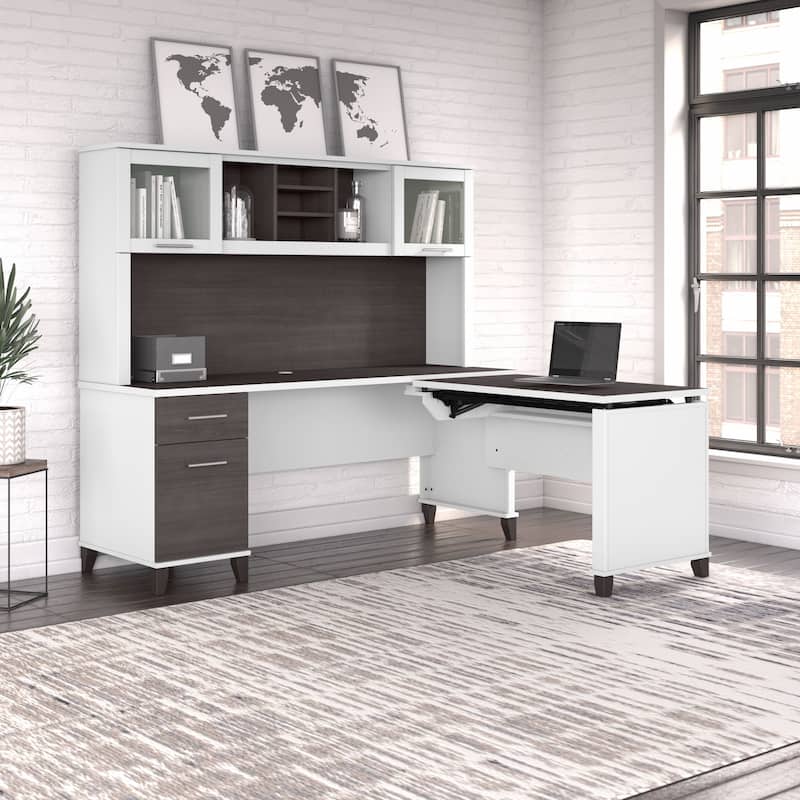 Bush Furniture Somerset 72W 3 Position Sit to Stand Desk