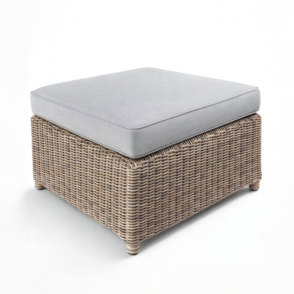Martha Stewart All-Weather Patio Ottoman with 4