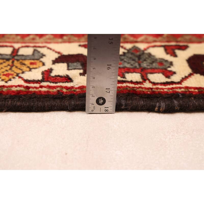 ECARPETGALLERY Hand-knotted Anadol Red Wool Rug - 3'7 x 5'1