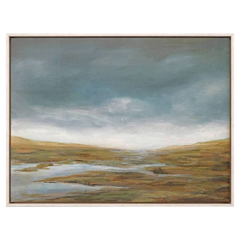 Basin Squall II - Giclee on Canvas - 38 X 50 X 3 - Plastic - White