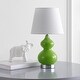 preview thumbnail 3 of 1, SAFAVIEH Kids Lighting 19-inch Eva Green Double Gourd Mini Table Lamp - 10"x10"x18.8"