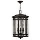 preview thumbnail 1 of 2, Hinkley Lighting 4 Light Outdoor Lantern Pendant from the Tahoe Regency Bronze