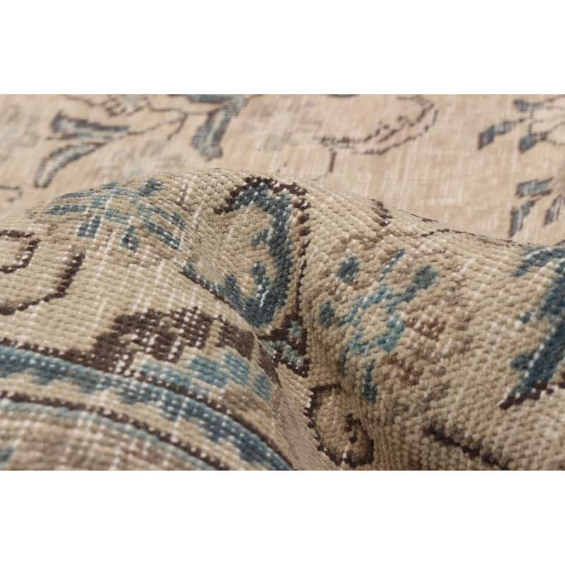 ECARPETGALLERY Hand-knotted Antalya Vintage Beige Wool Rug - 8'4 x 11'5
