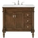 preview thumbnail 1 of 9, Elegant Lighting VF13036-VW Lexington 36" Free Standing Single Basin Walnut - Wood Finish