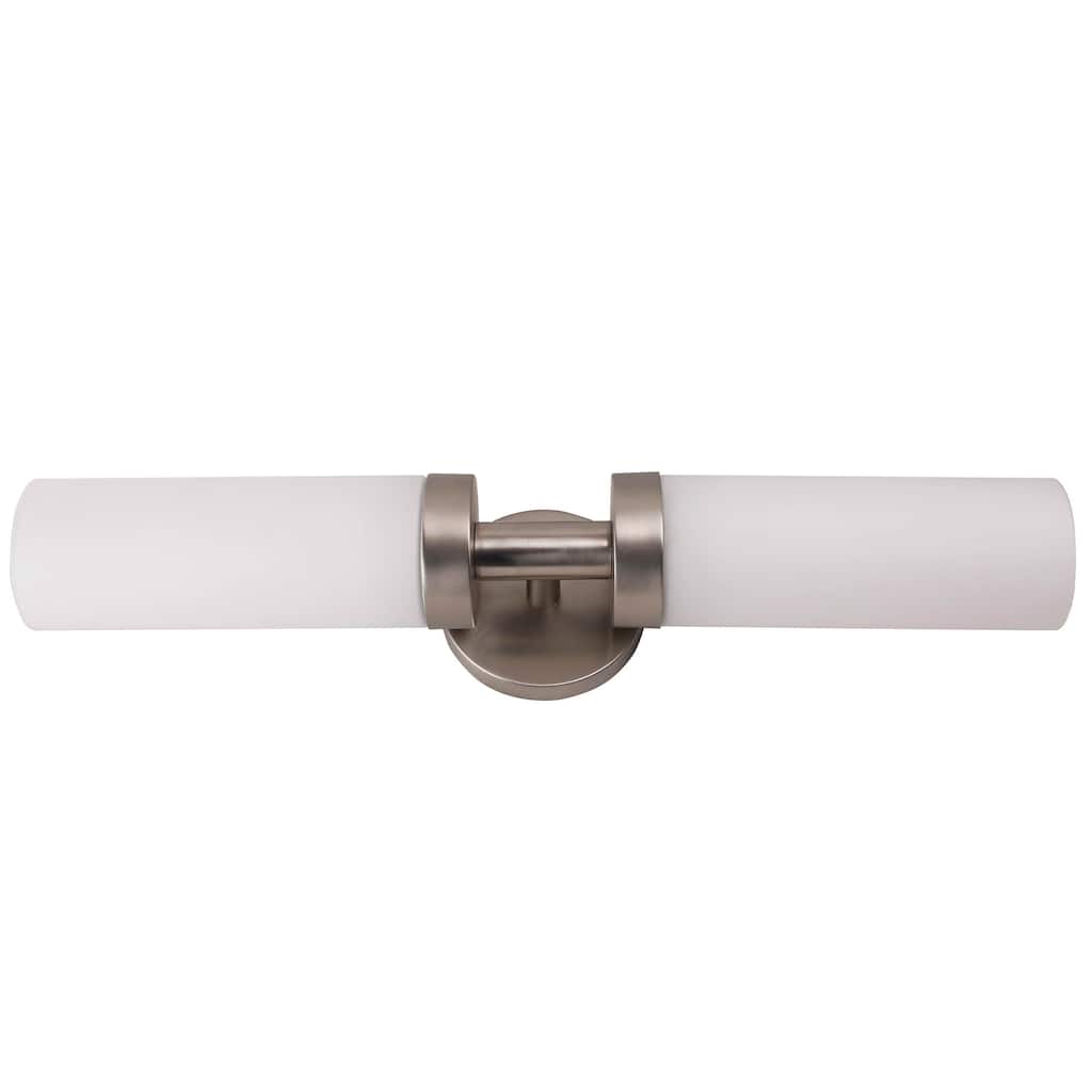 2 way Light Wall Sconce - Brushed Nickel