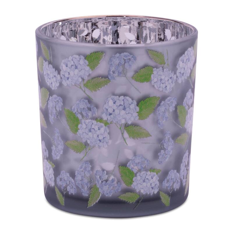 Frosted Hydrangea Print Votive Holder (Set of 3)