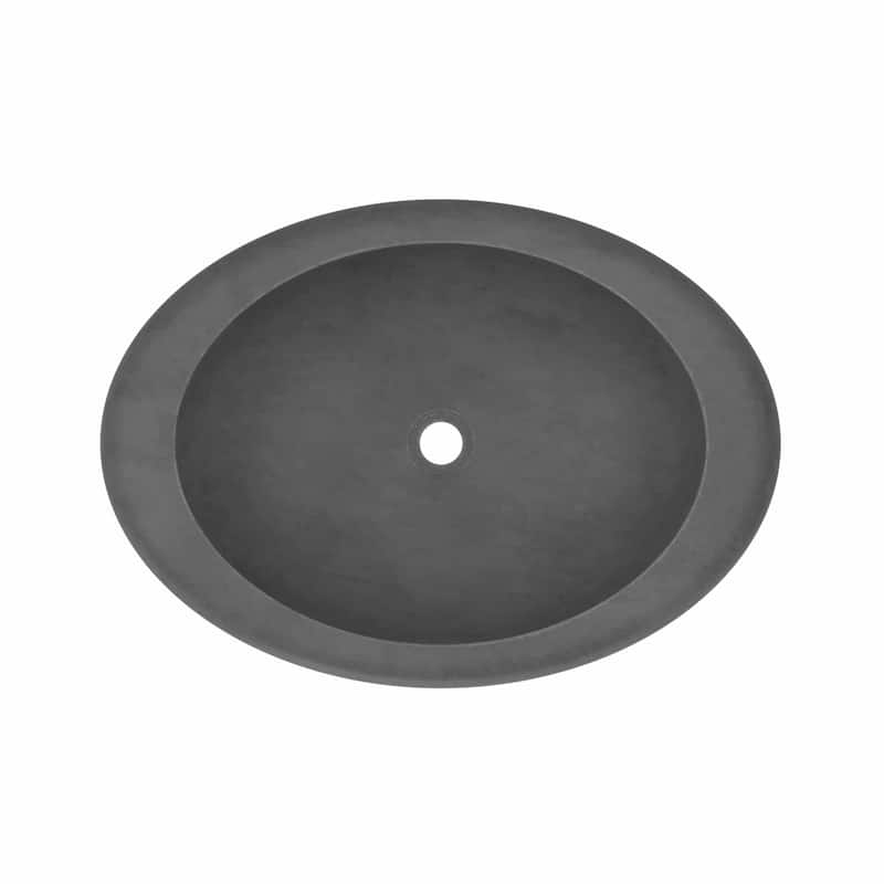 Cuyama NativeStone and Concrete Drop-in Bathroom Sink - 21" x 15" x 5"