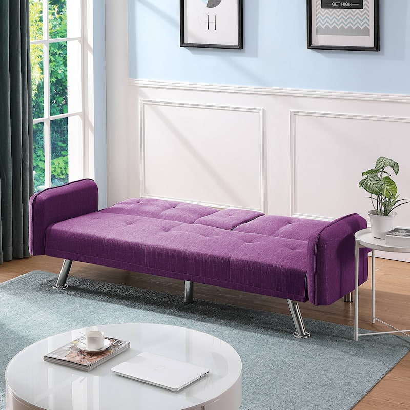 Living Room Modern Sleeper Sofa with 2 Cup Holders