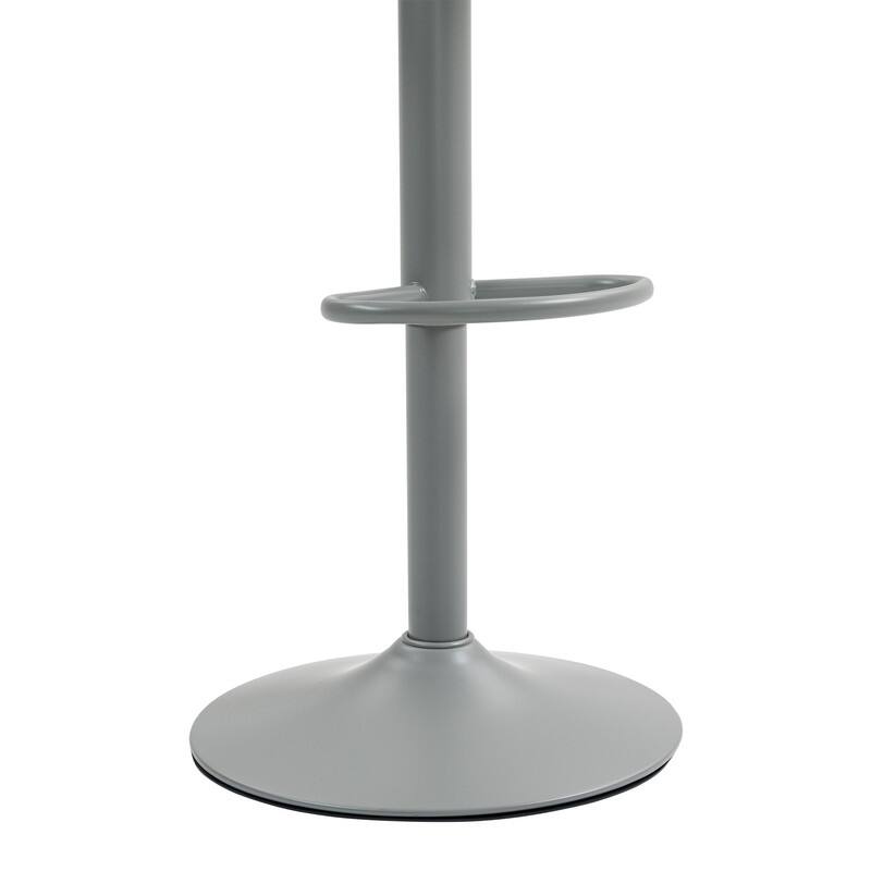 Adjustable Swivel Bar Stools Set of 2 - Modern Counter Height Kitchen Island Chairs with Back Support