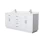 Option White / White Quartz Top / Brushed Nickel Hardware