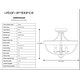 preview thumbnail 6 of 4, French country ceiling light gray bathroom light metal hallway light