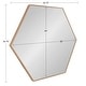 preview thumbnail 37 of 90, Kate and Laurel Rhodes Framed Mid-century Hexagonal Wall Mirror