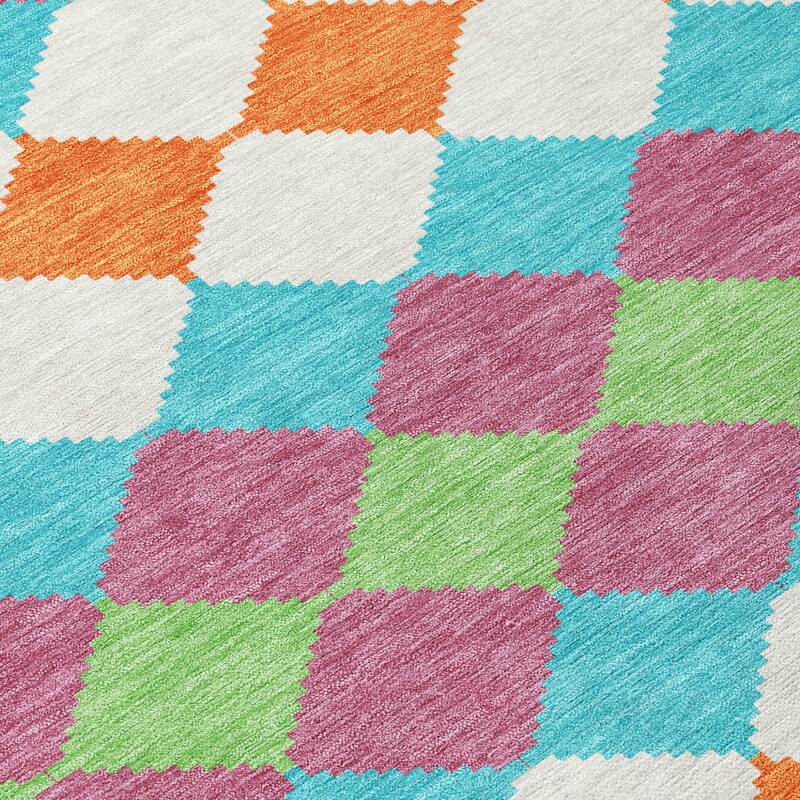 HomeRoots Geometric Transitional Rectangle Outdoor Rug