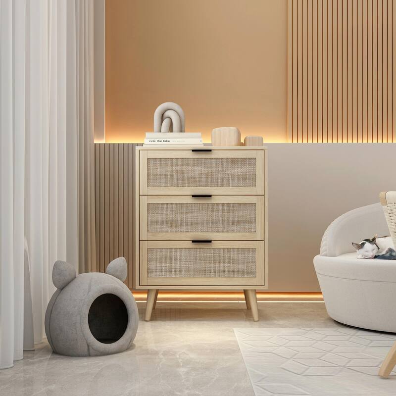 3-Drawer Cabinet for Bedroom, Living Room, and Study
